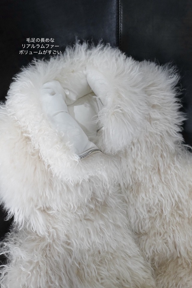 （PRE ORDER）２WAYリアルラムファー×グースダウンベスト