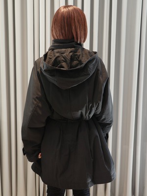 【26AW | WOMEN】Mame Kurogouchi マメ クロゴウチ / トップス / Nylon Twill Work Jacket　MM26FW-CO083