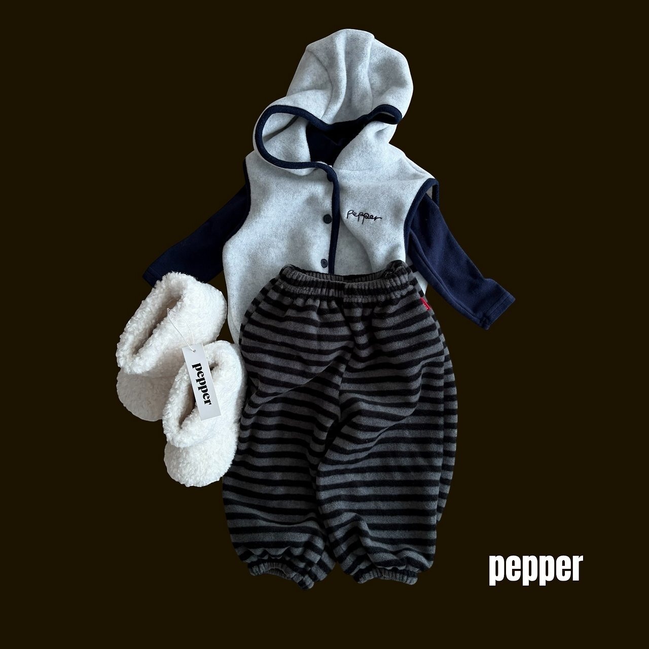 ペッパー / PEPPER / オレオフリースジョガーパンツ / 韓国子供服 / キッズ / 26winter〖取寄〗*XS~XL*