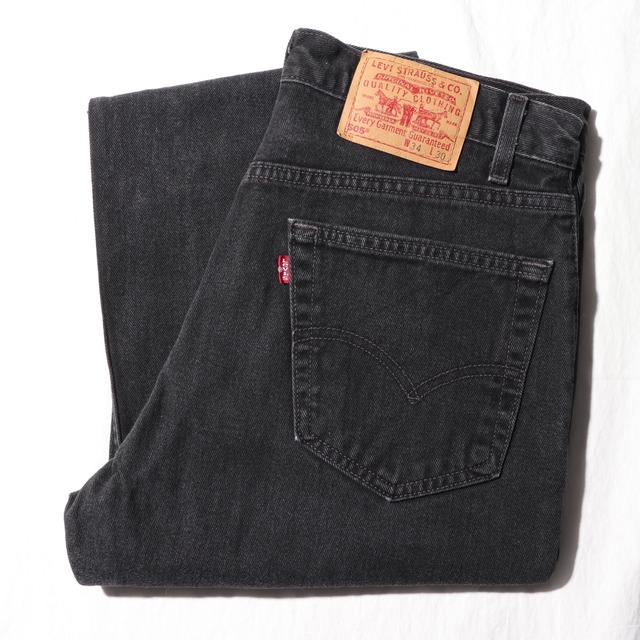 美品 34×30 Levi’s 505 USA 01年 サルファーブラック デニムパンツ リーバイス