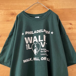 【PORT&COMPANY】ウォークイベント 半袖 Tシャツ スポンサー 企業ロゴ XL ビッグサイズ US古着 アメリカ古着