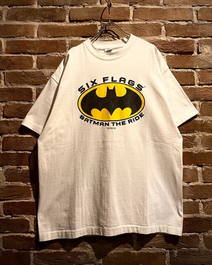 【Caka act3】90's "BATMAN" "Six Flags" Vintage Loose T-Shirt