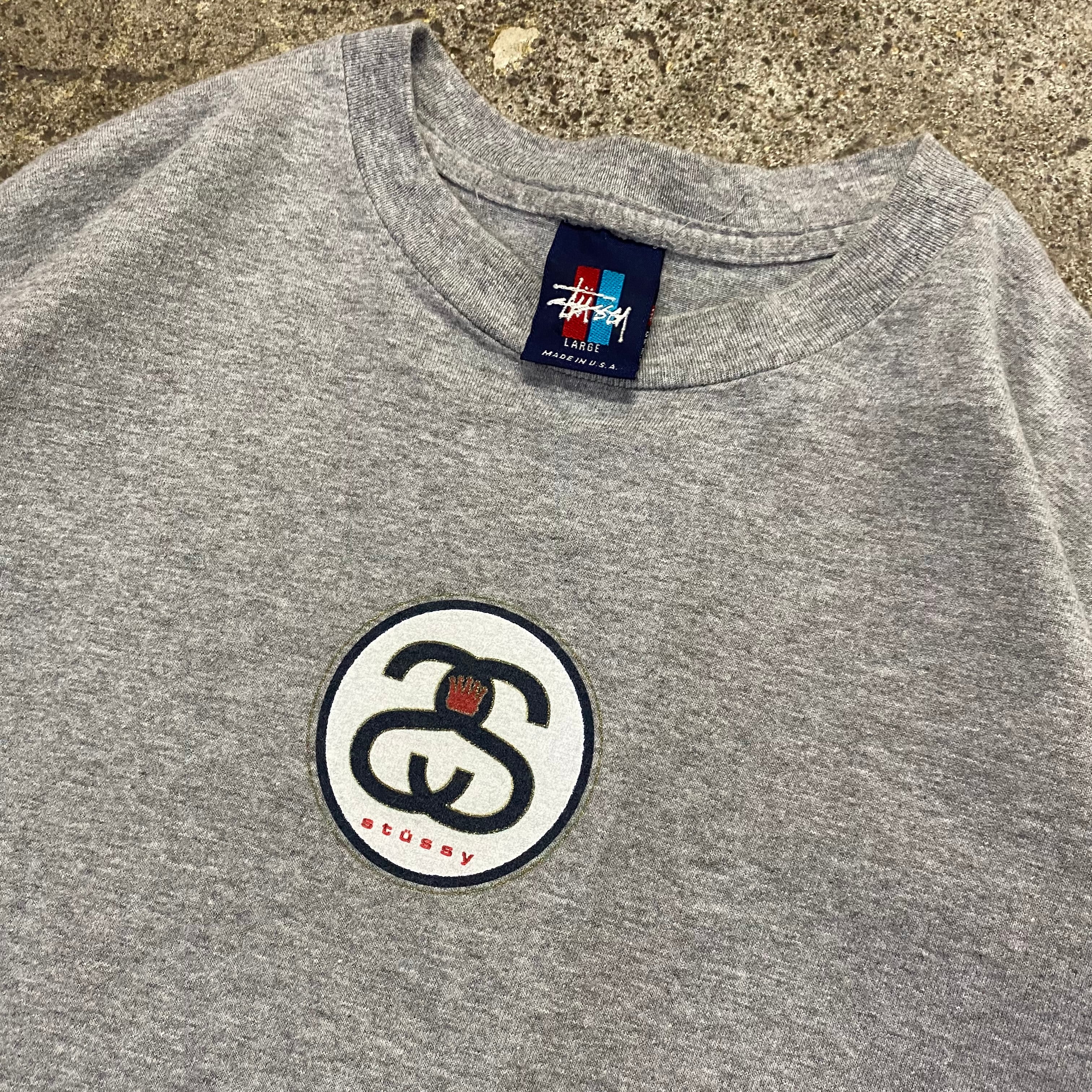 00s old STUSSY monogram N°4 T-shirt