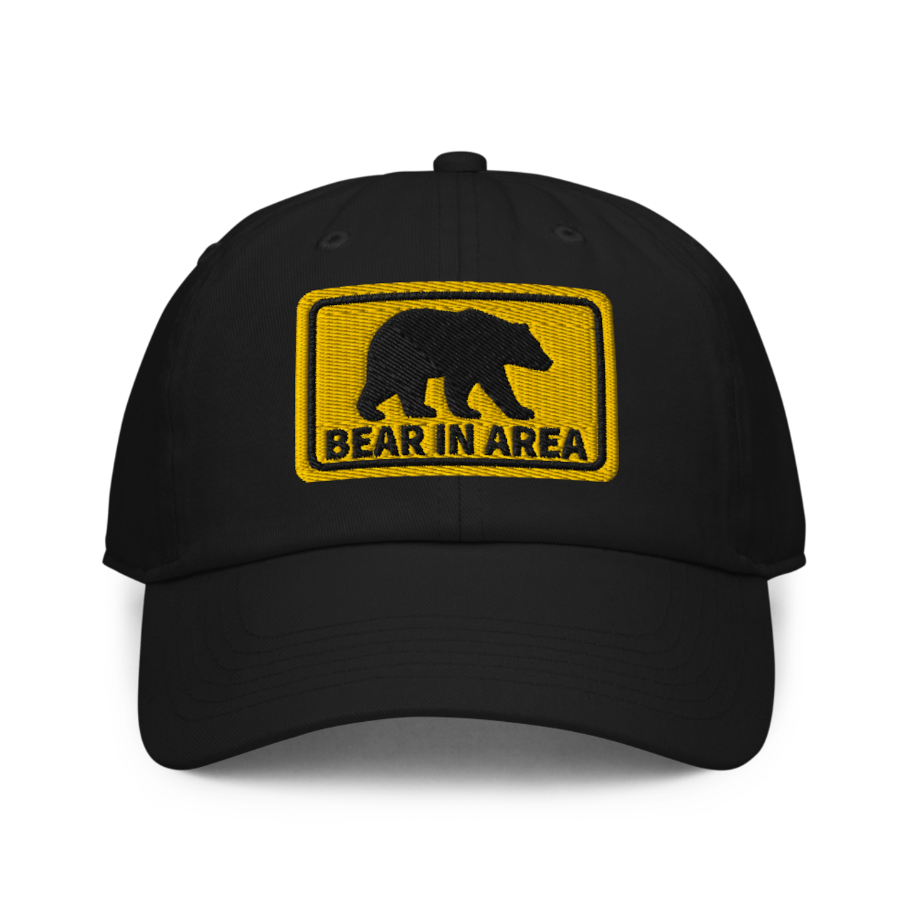 CAUTION BEAR 刺繍入りキャップA0118