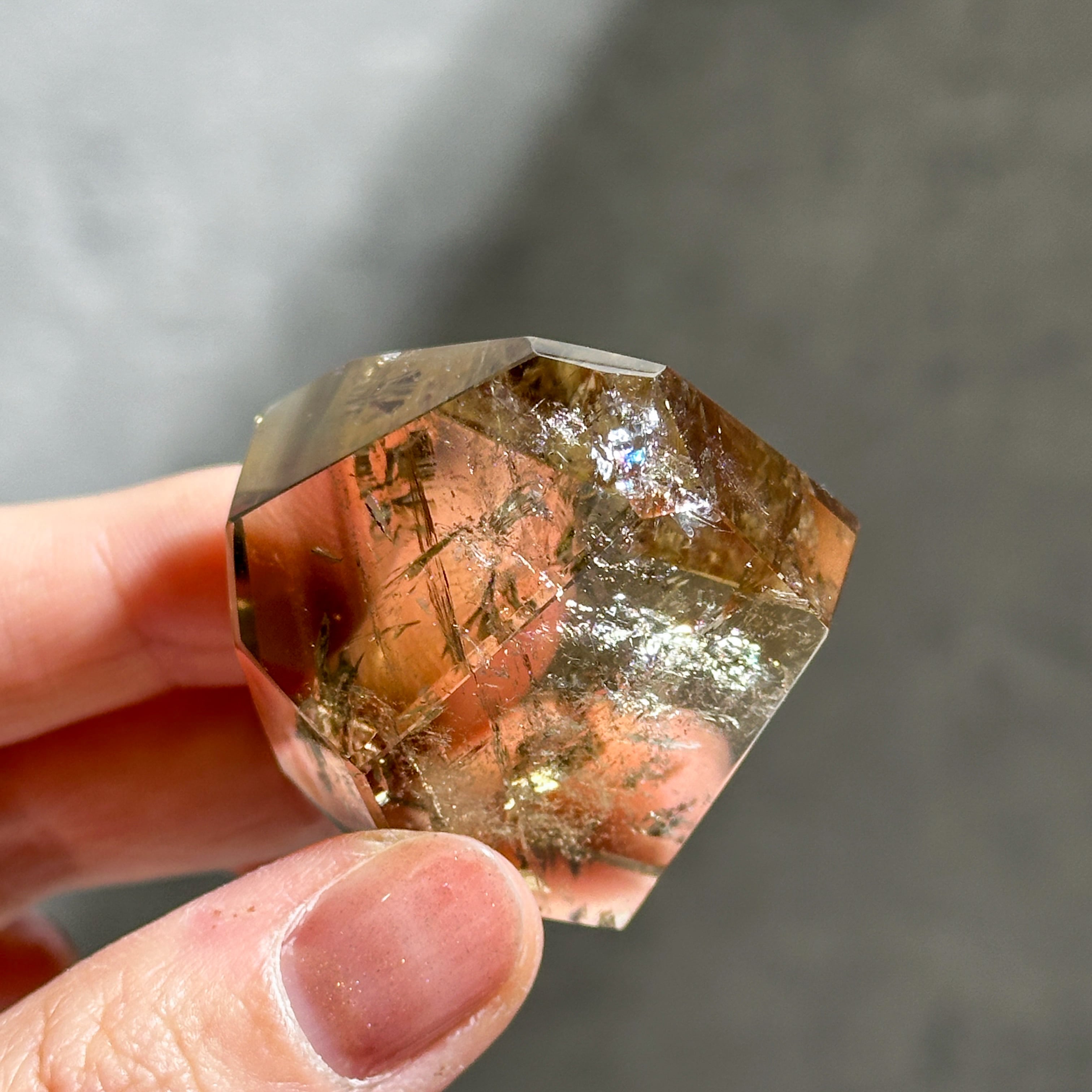 ファントム・透明感◎シトリン（黄水晶） フリーフォーム93◇ Citrine