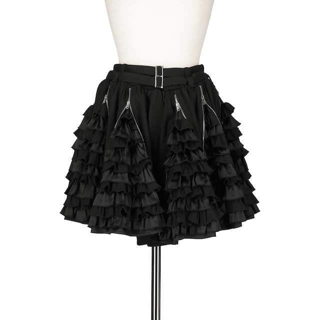 カオスフリルショートパンツ　BLACK