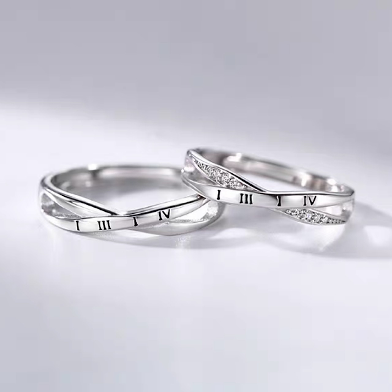 【ペアリング】指輪 キラキラ クロス シルバー リング