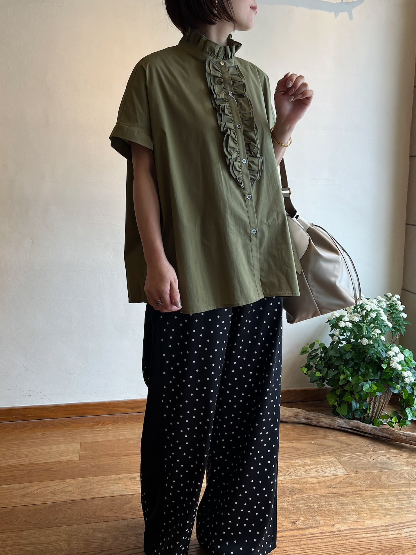 MARGAUX VINTAGE / フリルシャツ | anouk