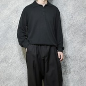 LINEA UOMO cotton rayon knit polo