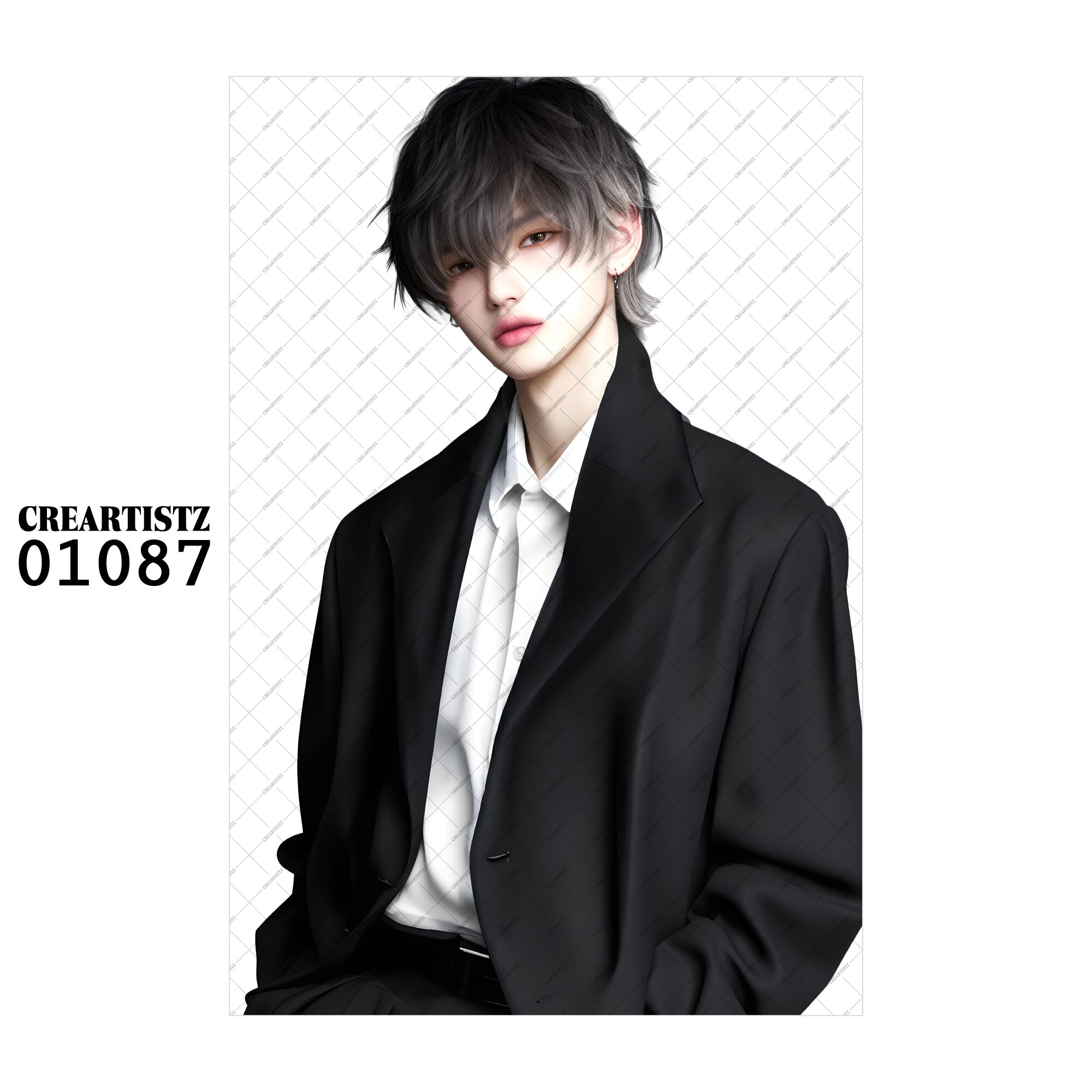 01087 ボーイ クール オリジナル ペーパー/ステッカー 4枚セット CREARTISTZ