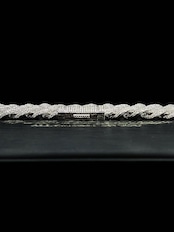 【ハイカーボンダイヤモンド】18MMキューバチェーンネックレス(AC00023)