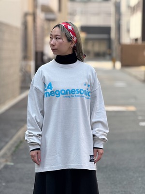 【 meganesonic 2024 ロンT 】フロストグレー／ユニセックス