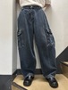 00's faded glory デニムカーゴパンツ