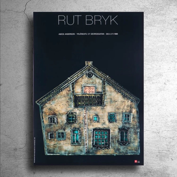 陶芸家『ルート・ブリュック』フィンランド現代美術館制作ポスター