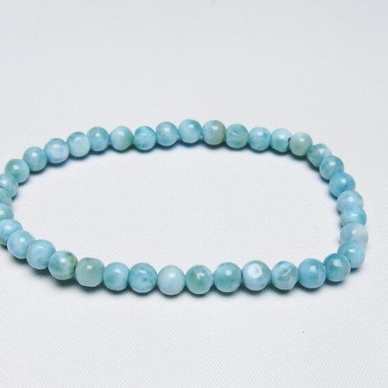 ラリマー ブレスレット 5mm 一点物 メール便可 [M便 1/10] 111-47878