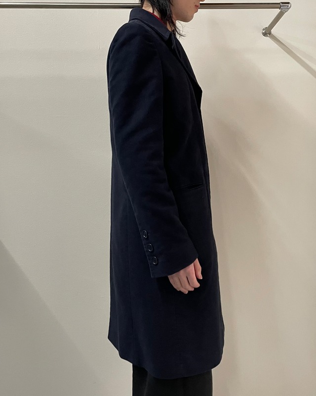 【early 00s Helmut Lang】fly front moleskin coat