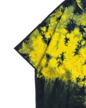 藍染めタイダイリラックスTシャツ　冷凍レモン