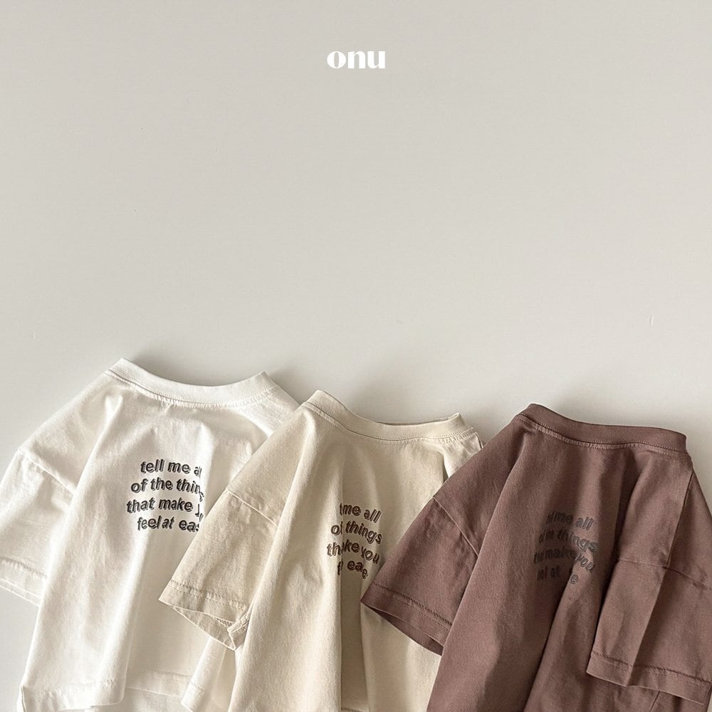《即納》送料無料 【ONU】onu lettering short sleeve tee