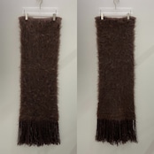 ボリュームシャギーストールマフラー/ブラウン