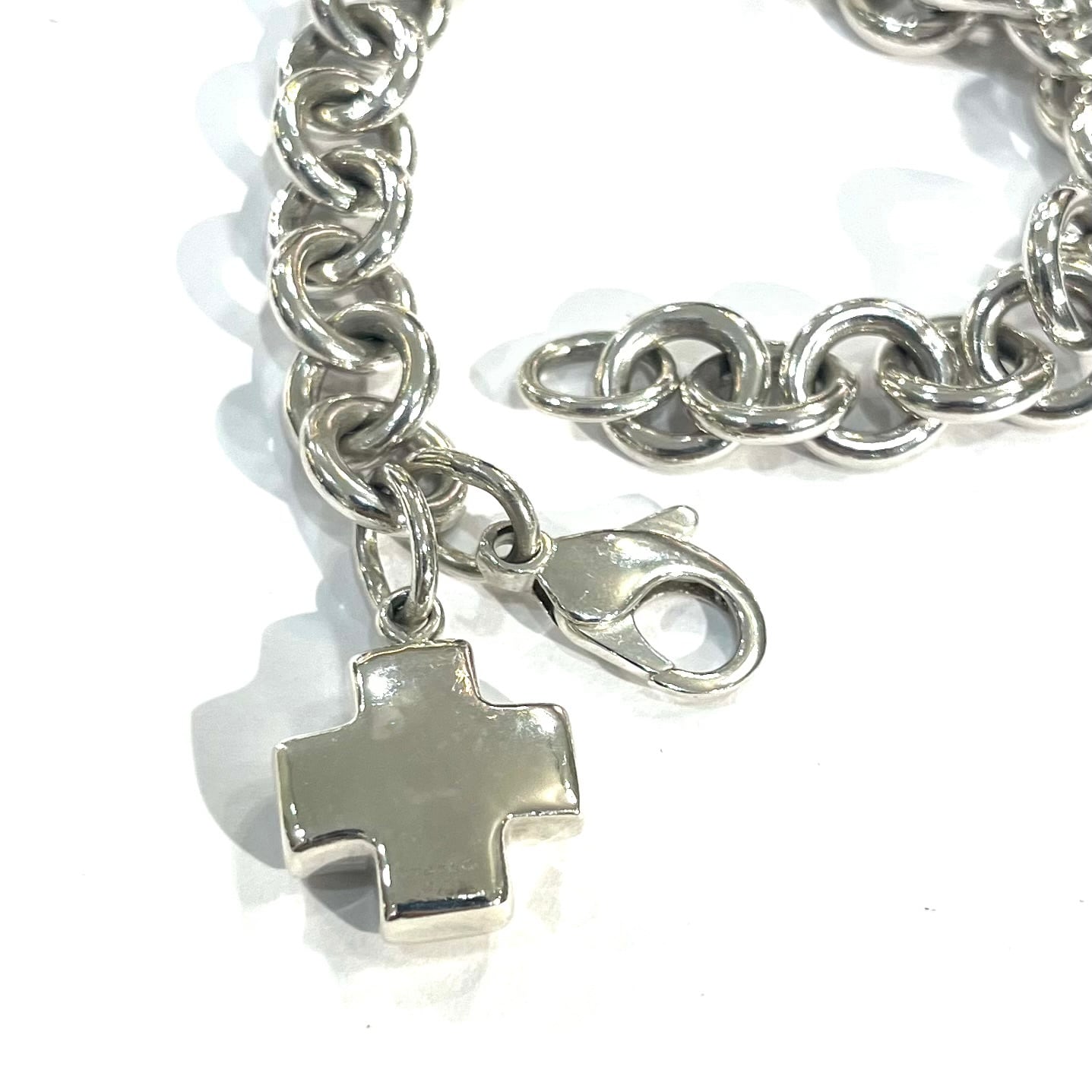 TIFFANY&CO.】2672 ティファニー ローマンクロスチャーム ブレスレット