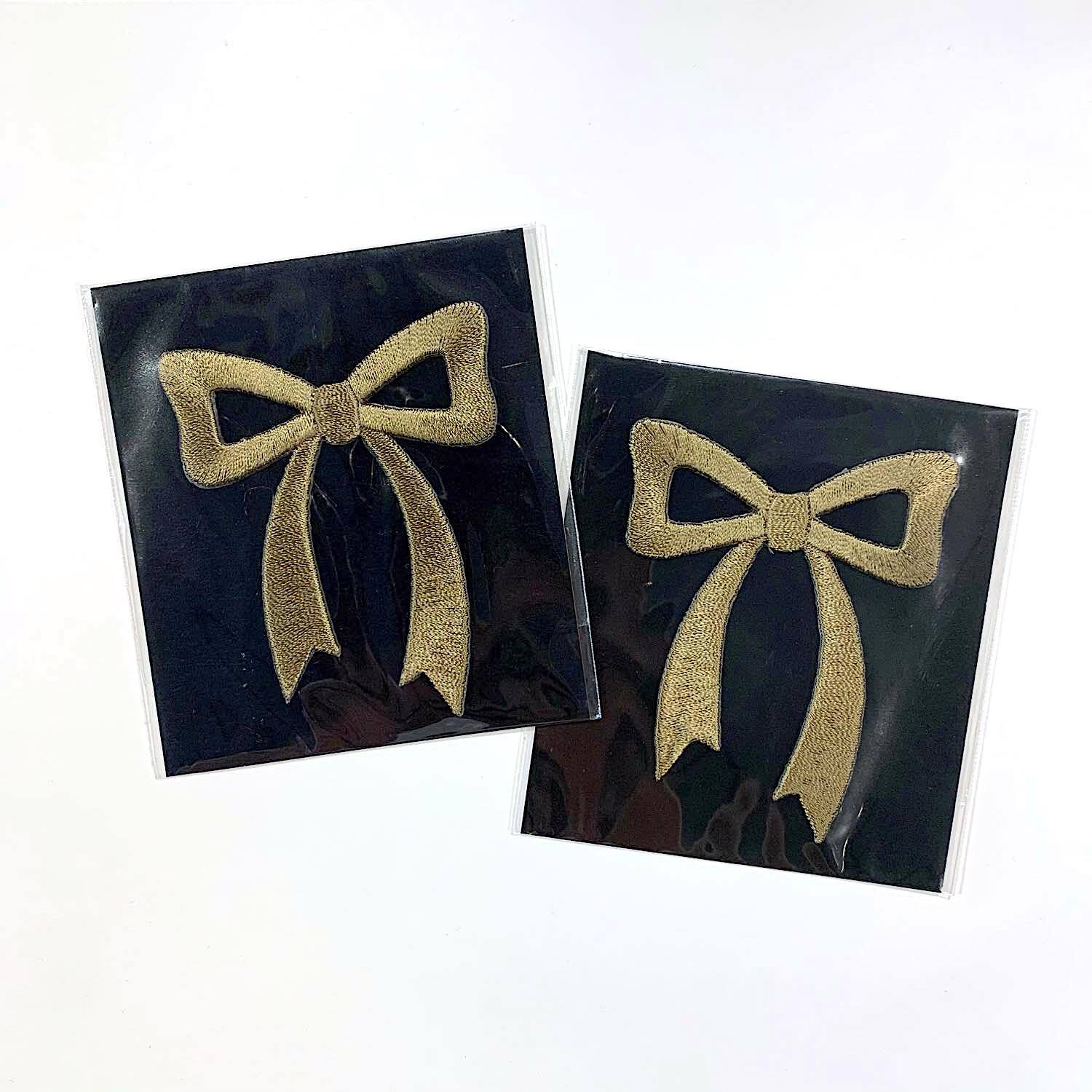 最終入荷〉大ぶりゴールドリボンワッペン | Dua-アクセサリーパーツ