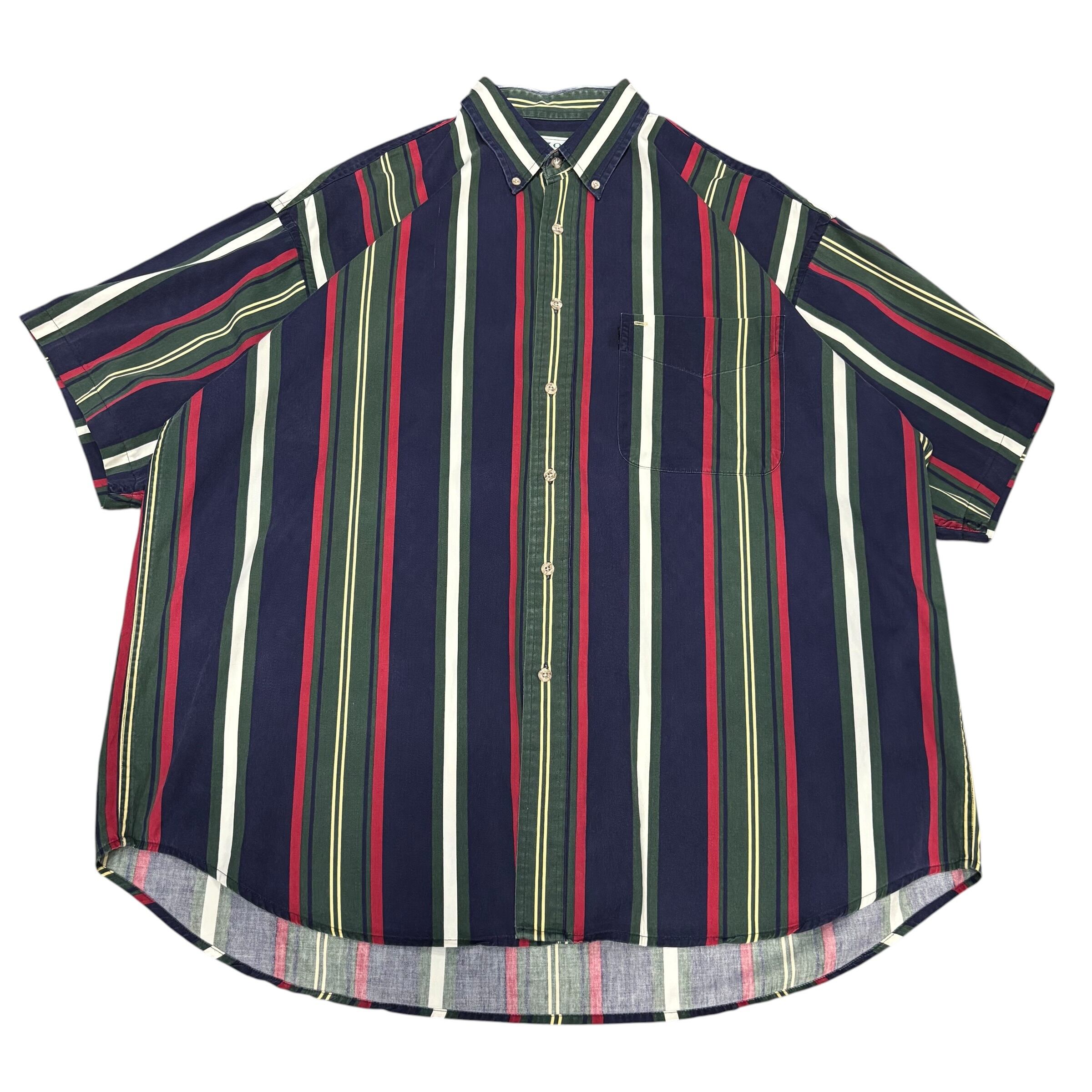 【古着】IZOD Stripe Half Sleeve Shirt
