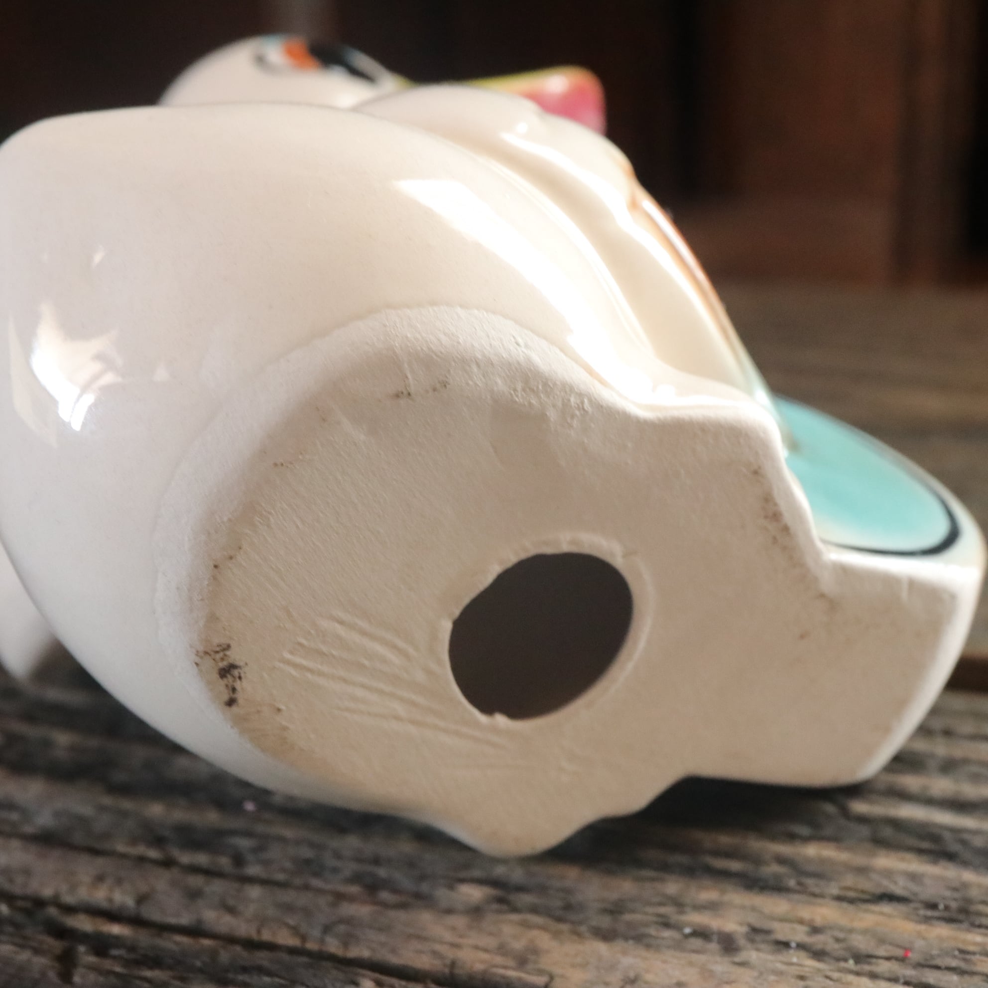 アヒル 陶器 置物 インテリア 置物アヒルの陶器