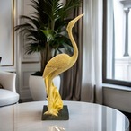 鶴 置物 ゴールド エレガント ゴージャス ホームインテリア デスクトップ オブジェ