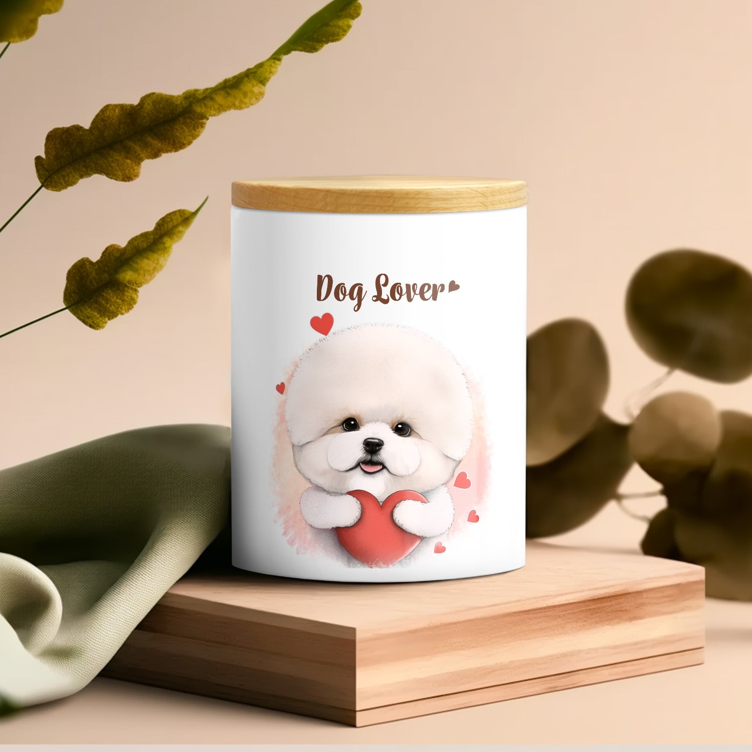 キュンです ビションフリーゼ 】キャニスター 保存容器 お家用