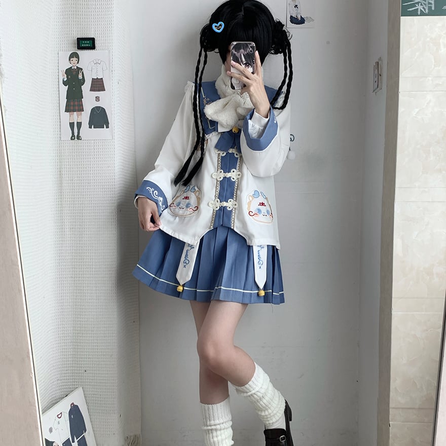 軍服 ロリータ × チャイナ服セット 軍服 ロリータ × チャイナ服セット SEASONZ 軍服ロリータ チャイナ風