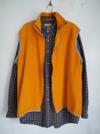 1990’s~ USA Patagonia Fleece Vest Mango × Olive／XL