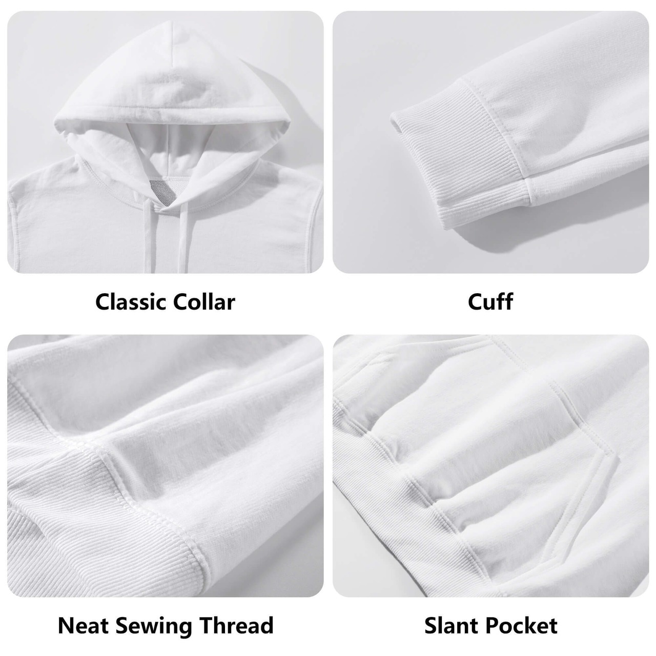 Unisex Front & Back Printing Cotton Hoodie FL 4808