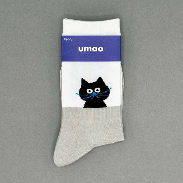 【UMAO】SOCKS  BLACK CAT BESIDE WINDOW  窓辺の黒猫 ソックス