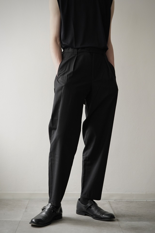 Washable Wool Tro / The Slacks (BLACK)