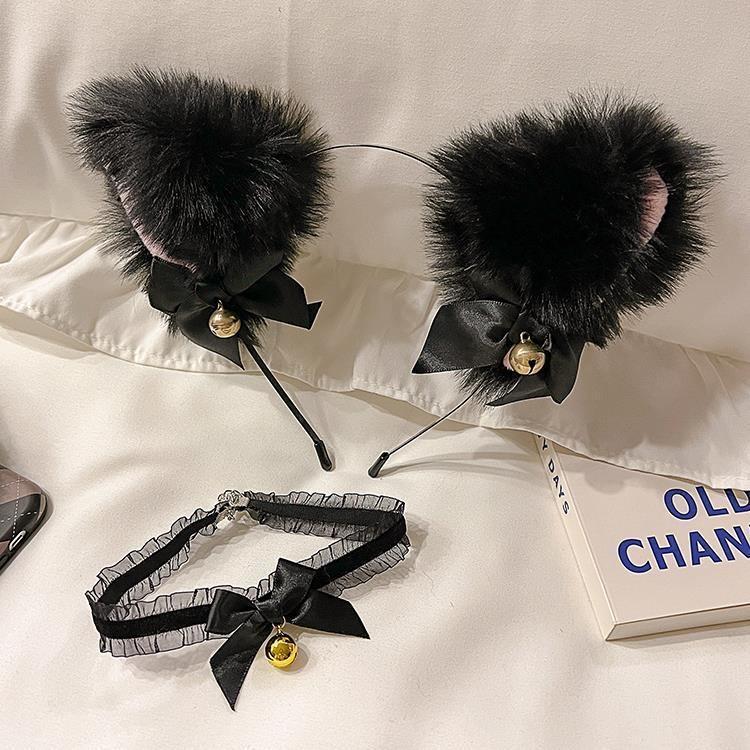 ハロウィン コスプレ にゃんこ耳カチューシャ＆チョーカー | lulubelle