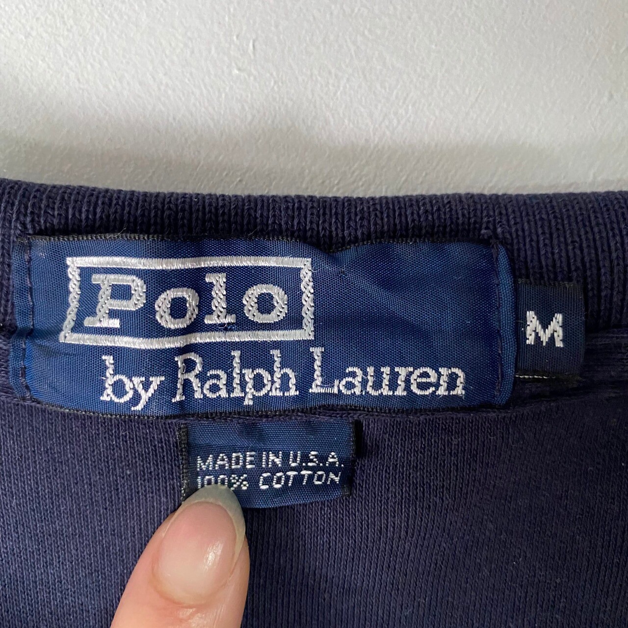 USA製 Polo by Ralph Lauren ラルフローレン Tシャツ地 ポロシャツ 