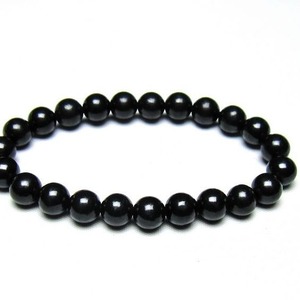 シュンガイト ブレスレット 8mm 一点物 メール便可 111-49682