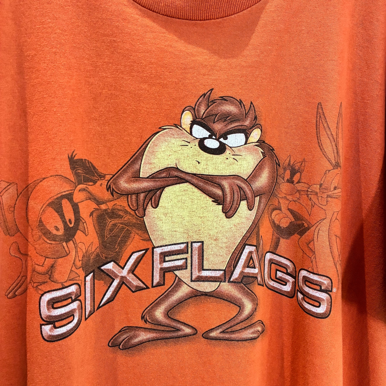 00s Warner Bros LOONEY TUNES キャラTee オレンジ ルーニー