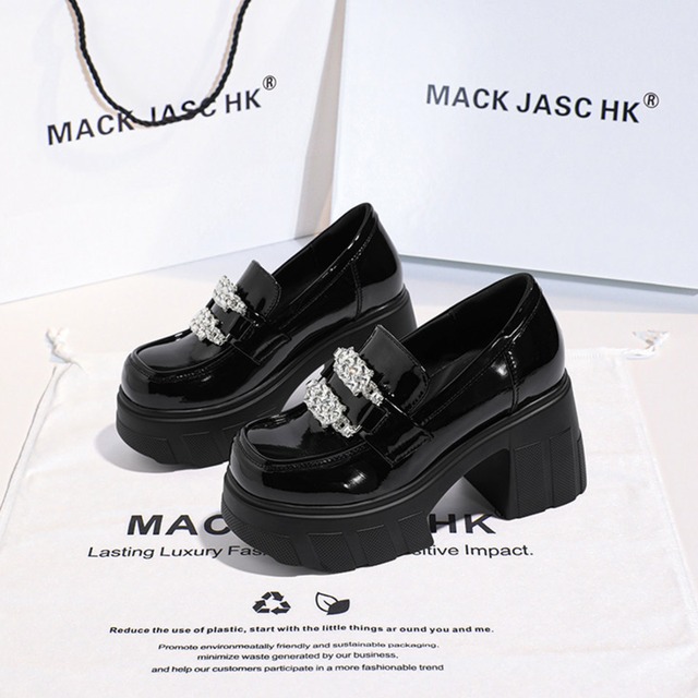 bijou buckle platform loafer la2703