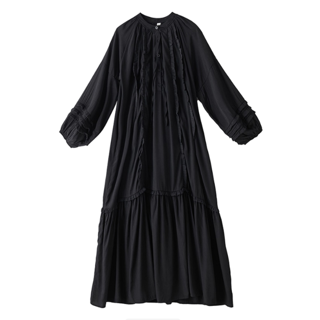 フリル ギャザー ティアード ワンピース 00281