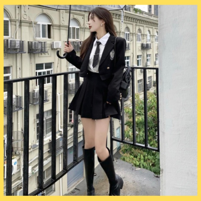 韓国制服セット/ブラック