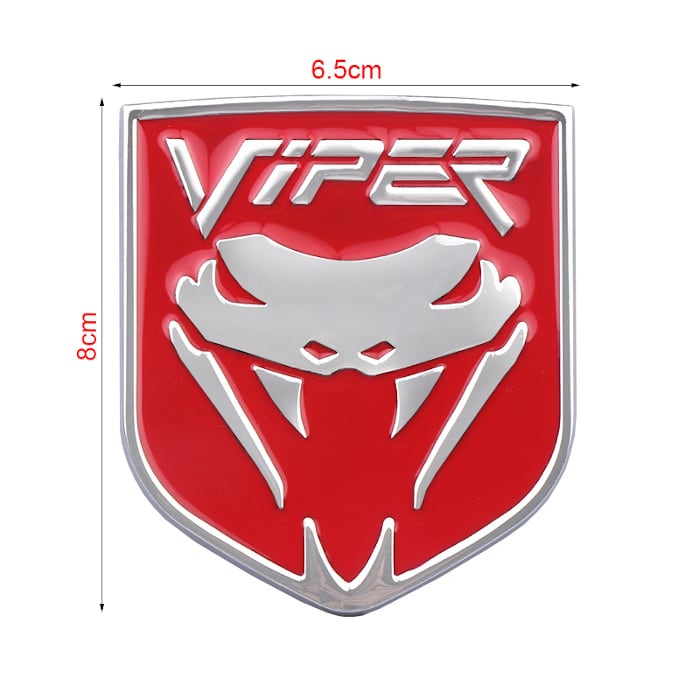 バッジ ステッカー フロントグリル Viper Dodge ダッジ ヴァイパー