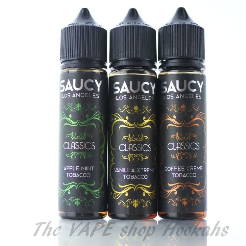 SAUCY CLASSICS E-Juice 4種類 60ml【タバコ系】_2 | Hookahs