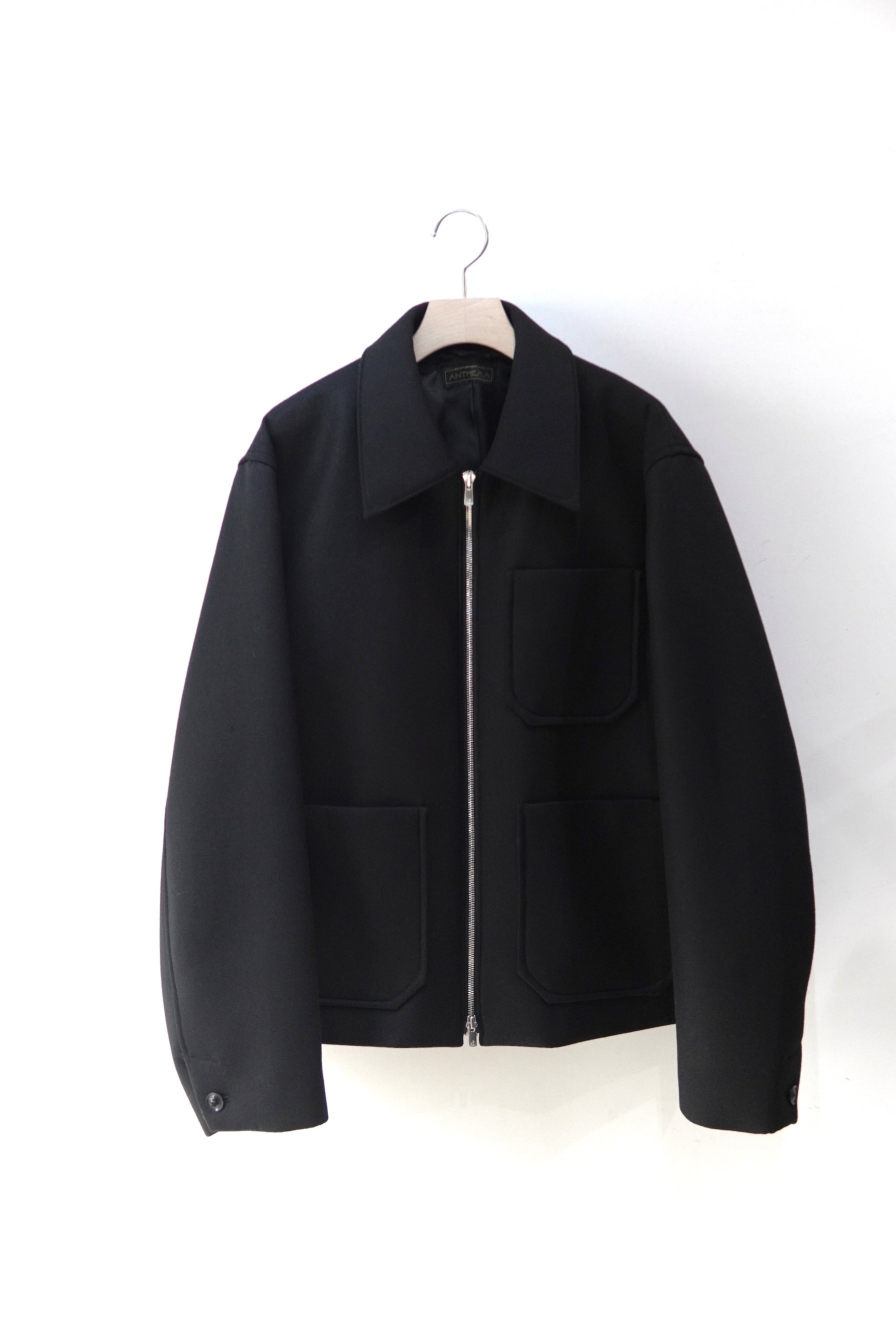 ANTHEM A / WOOL BONDING ZIP JACKET