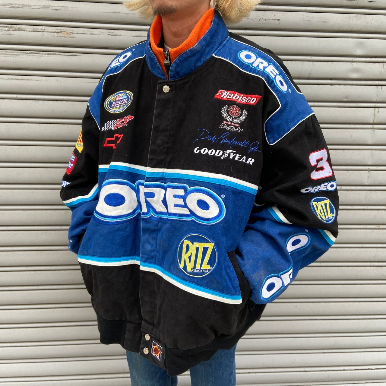 送料無料☆JH Design☆NASCAR☆オレオ☆レーシングジャケット☆ブラック☆XL