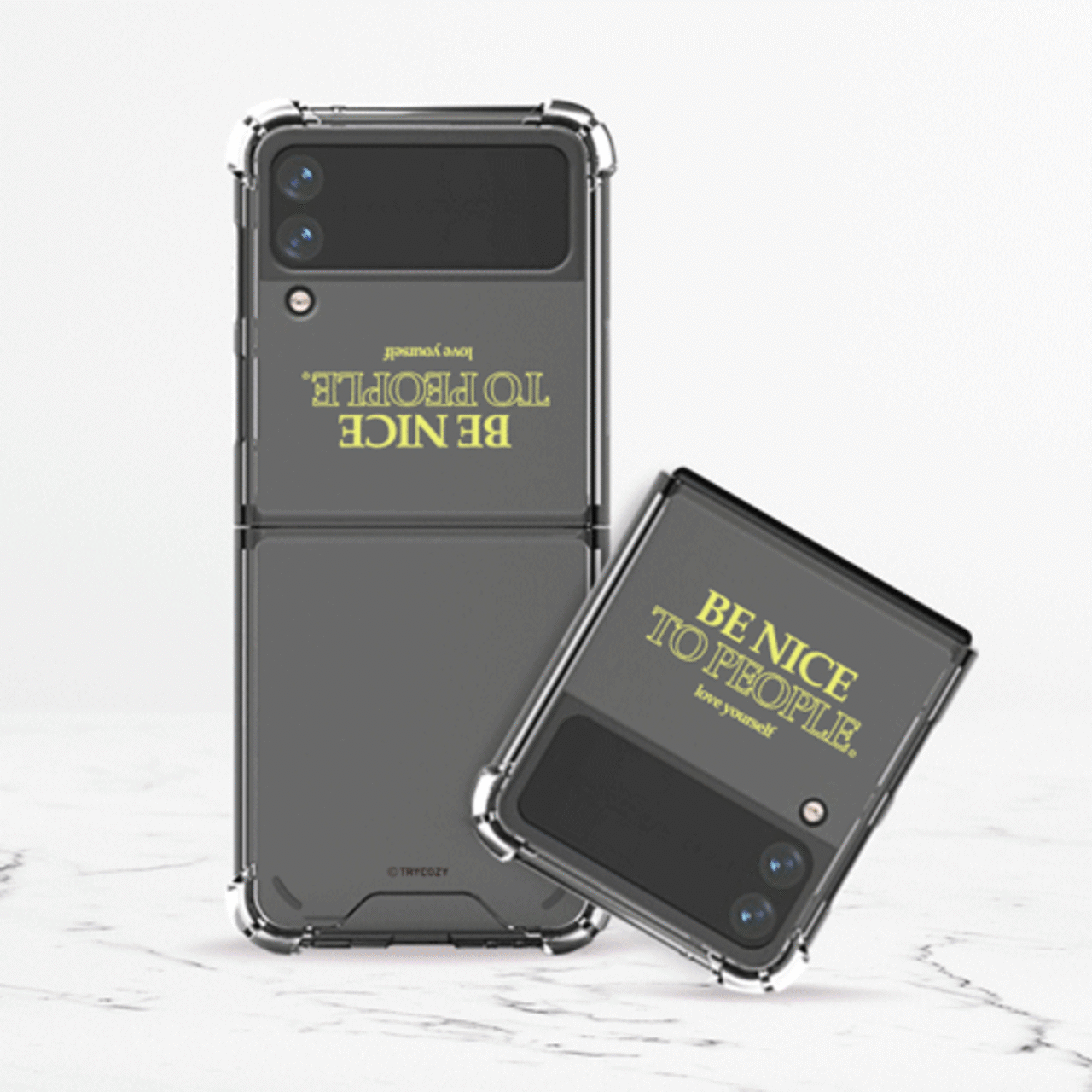 Amazon.co.jp: Galaxy Z Flip3 5G ケース クリア ハード 適用 SC