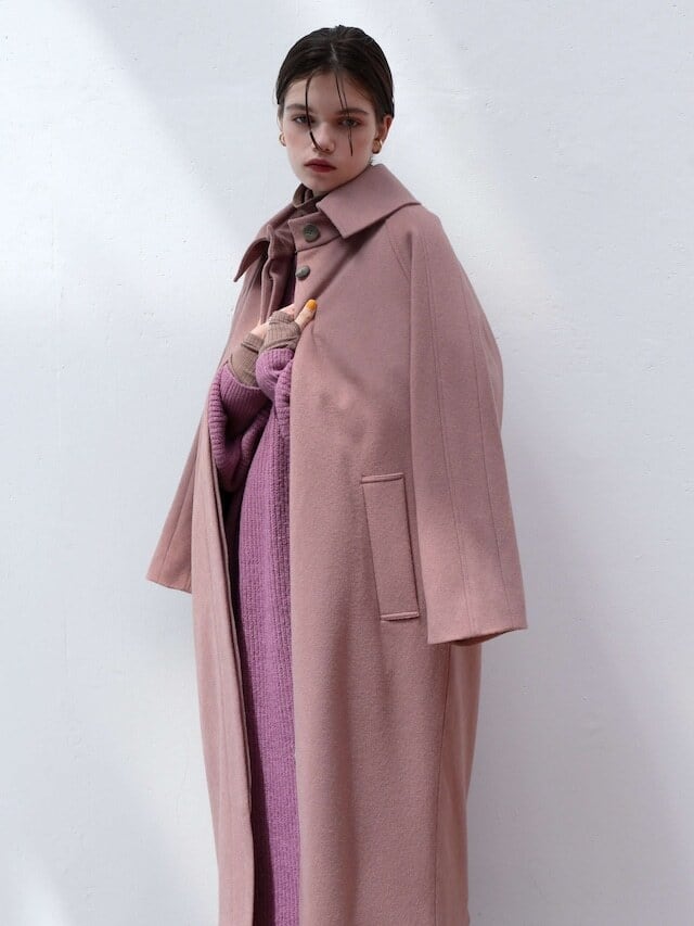 Japan Made】back button wool coat | Katrin TOKYO Japan Made】back button wool coat | Katrin TOKYO
