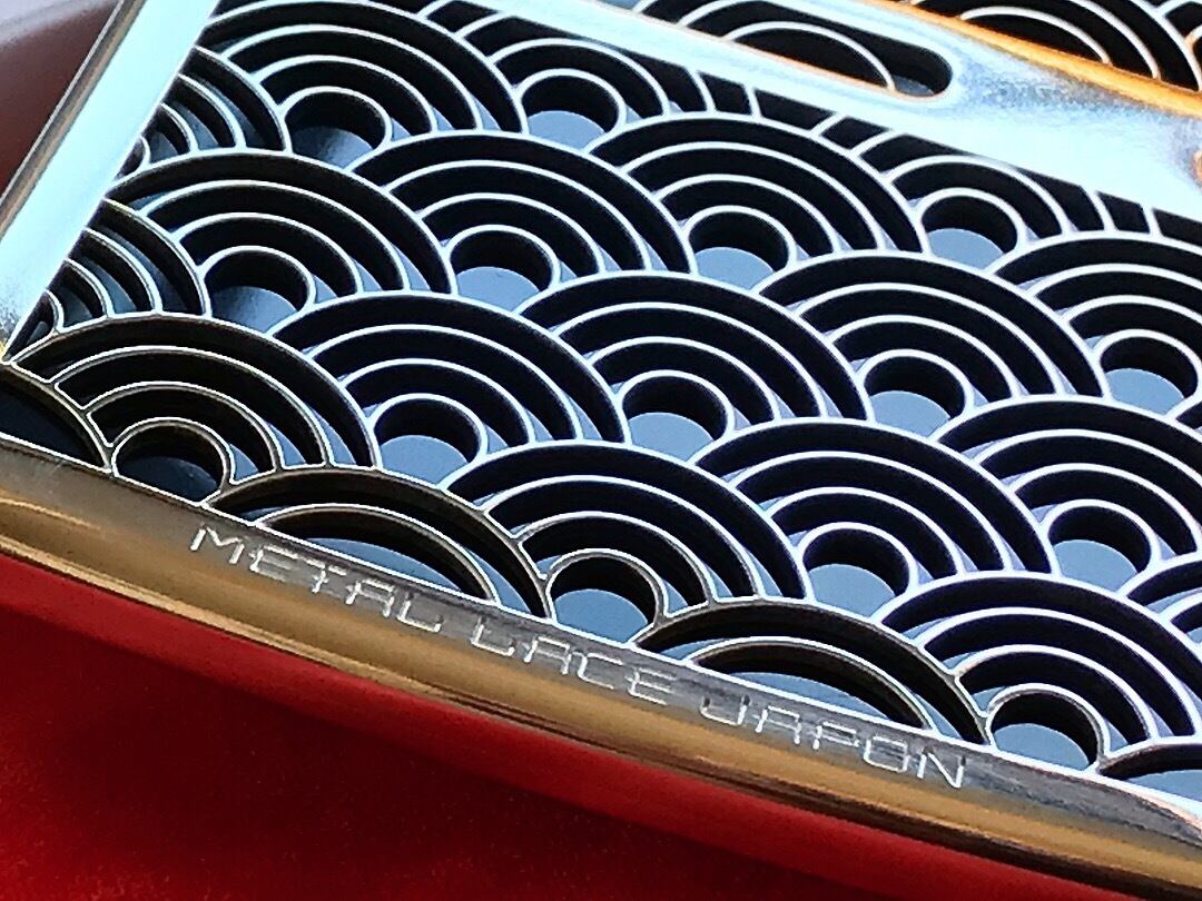 METAL LACE JAPON】シリーズ、カードケース【青海波にヱ霞 弐】 | HN-WORKS