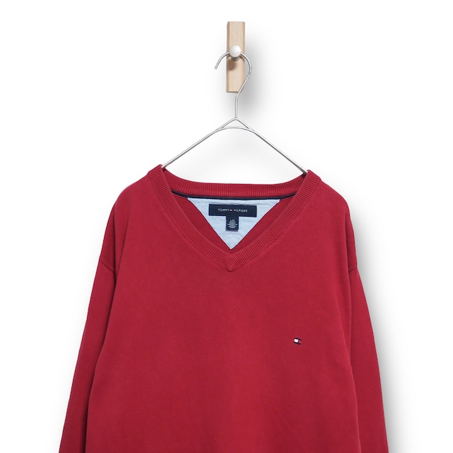 【TOMMY HILFIGER】Vネックニット