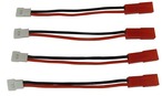 ◆JST (BEC)オス ⇔ ワルケラ,K110（MOLEX2.0)オス / リポバッテリー充電用変換ハーネス / 4本セット , NH2107